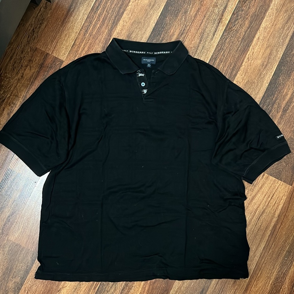 Mens Burberry golf Polo shirt XL